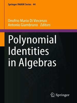 cover image of Polynomial Identities in Algebras